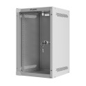 RACK CABINET 10" WALL-MOUNT 9U/280X310 (FLAT PACK) WITH GLASS DOOR GREY LANBERG