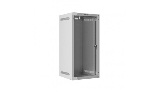 RACK CABINET 10" WALL-MOUNT 12U/280X310 FOR SELF-ASSEMBLY WITH GLASS DOOR GREY LANBERG (FLAT PACK)