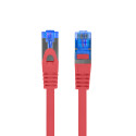 PATCHCORD CAT.6A S/FTP LSZH CCA 1M RED FLUKE PASSED LANBERG