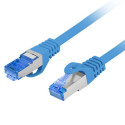 PATCHCORD CAT.6A S/FTP LSZH CCA 1M BLUE FLUKE PASSED LANBERG