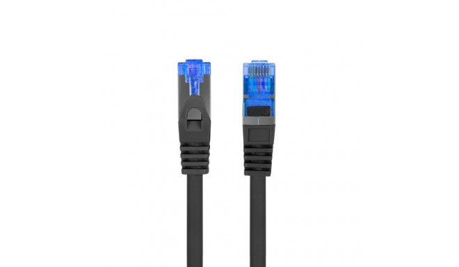 Lanberg patchcord CAT.6A S/FTP LSZH CCA 0.5m, black