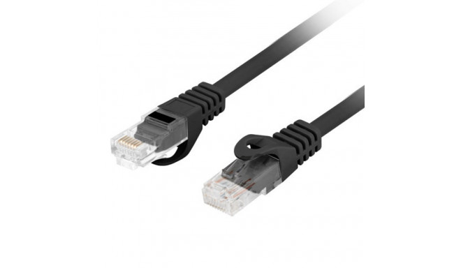 PATCHCORD CAT.6 UTP LSZH CU 0.25M BLACK FLUKE PASSED LANBERG