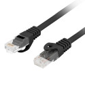 PATCHCORD CAT.6 UTP LSZH CU 10M BLACK FLUKE PASSED LANBERG