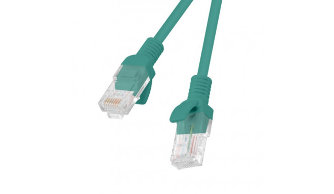 PATCHCORD CAT.6 UTP 0.5M GREEN FLUKE PASSED LANBERG