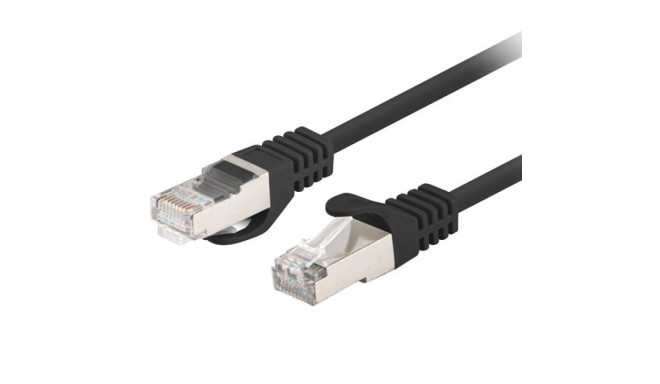PATCHCORD CAT.6 FTP 1M BLACK FLUKE PASSED LANBERG 10-PACK