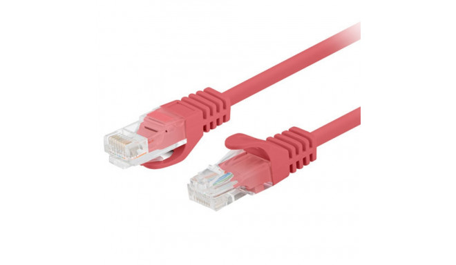 PATCHCORD CAT.5E UTP 7.5M RED FLUKE PASSED LANBERG