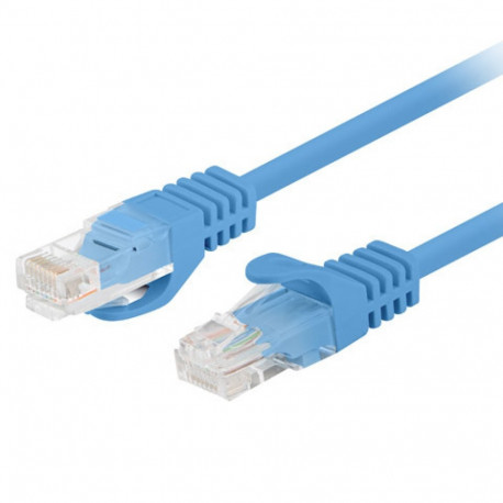 PATCHCORD CAT.5E UTP 7.5M BLUE FLUKE PASSED LANBERG
