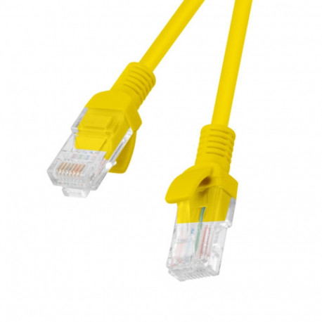 PATCHCORD CAT.5E UTP 5M YELLOW FLUKE PASSED LANBERG