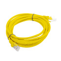PATCHCORD CAT.5E UTP 3M YELLOW FLUKE PASSED LANBERG