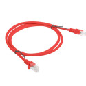 PATCHCORD CAT.5E UTP 1M RED FLUKE PASSED LANBERG