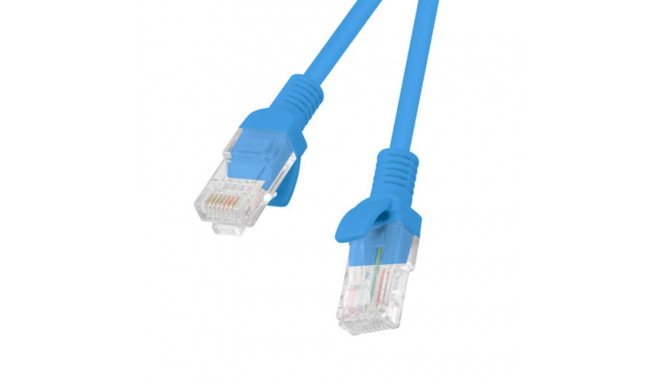 PATCHCORD CAT.5E UTP 1M BLUE FLUKE PASSED LANBERG