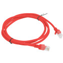 PATCHCORD CAT.5E UTP 1.5M RED FLUKE PASSED LANBERG