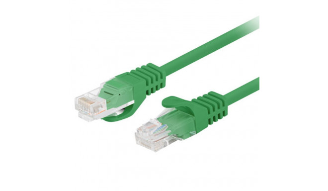 PATCHCORD CAT.5E UTP 10M GREEN FLUKE PASSED LANBERG