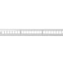 PATCH PANEL BLANK 24 PORT 1U WITH ORGANIZER FOR KEYSTONE MODULES GREY LANBERG