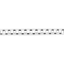 PATCH PANEL BLANK 24 PORT 1U STAGGERED WITH ORGANIZER FOR KEYSTONE MODULES GREY LANBERG