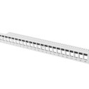 PATCH PANEL BLANK 24 PORT 1U FOR KEYSTONE MODULES GREY LANBERG