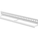 PATCH PANEL BLANK 24 PORT 1U FOR KEYSTONE MODULES GREY LANBERG
