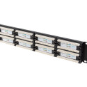 PATCH PANEL 48 PORT 2U 19" CAT.6 BLACK LANBERG