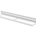 PATCH PANEL BLANK 24 PORT 1U FOR KEYSTONE MODULES GREY LANBERG