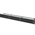 PATCH PANEL 48 PORT 1U 19" CAT.6 BLACK LANBERG