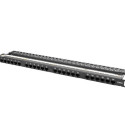 PATCH PANEL 24 PORT 0.5U 19" CAT.6 BLACK LANBERG