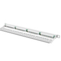 PATCH PANEL 24 PORT 0.5U 19" CAT.5E GREY LANBERG