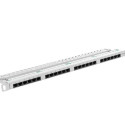 PATCH PANEL 24 PORT 0.5U 19" CAT.5E GREY LANBERG