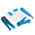 NETWORK TOOLKIT WITH RJ45 RJ11 CABLE TESTER, CRIMPING, STRIPPING AND LSA-INSERTION TOOL LANBERG