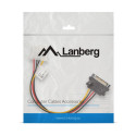 Lanberg kaabel Molex (F) - SATA (M) 15cm