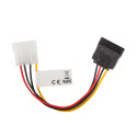 MOLEX(M)->SATA(F) CABLE 15CM LANBERG