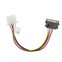 Lanberg kaabel Molex (F) - SATA (M) 15cm