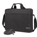 LAPTOP BAG NATEC WALLAROO 2 15.6" WITH WIRELESS MOUSE BLACK