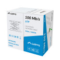 LAN CABLE UTP 305M SOLID CCA GREEN LANBERG