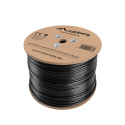 LAN CABLE CAT.5E UTP 305M SOLID OUTDOOR CU BLACK FLUKE PASSED LANBERG