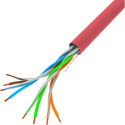 LAN CABLE CAT.5E UTP 305M SOLID CU RED FLUKE LANBERG