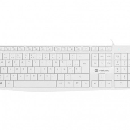 KEYBOARD NATEC NAUTILUS ES LAYOUT WHITE SLIM