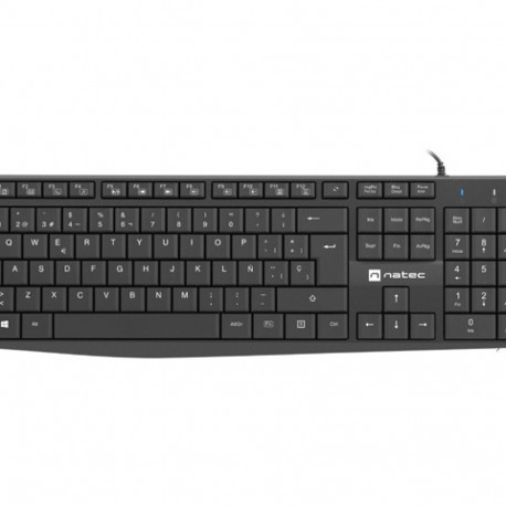 KEYBOARD NATEC NAUTILUS ES LAYOUT BLACK SLIM