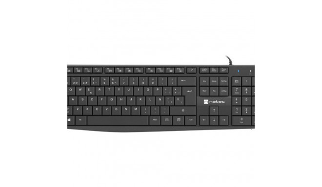 KEYBOARD NATEC NAUTILUS ES LAYOUT BLACK SLIM