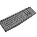 KEYBOARD NATEC NAUTILUS US LAYOUT SLIM BLACK-GREY