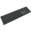 KEYBOARD NATEC DOLPHIN CZ/SK LAYOUT WIRELESS BLUETOOTH + 2.4GHZ X-SCISSORS ALUMINIUM SLIM