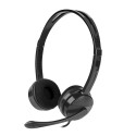 HEADSET NATEC CANARY GO WITH MICROPHONE BLACK