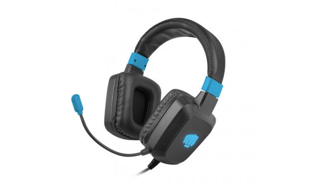 HEADSET FURY RAPTOR WITH MICROPHONE RGB ILLUMINATION BLACK-BLUE