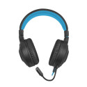 HEADSET FURY WARHAWK WITH MICROPHONE RGB ILLUMINATION BLACK-BLUE