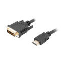 Lanberg kaabel HDMI (M) - DVI-D (M) (18+1) Single Link 0.5m, must