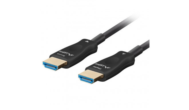 HDMI M/M V2.1 CABLE 30M OPTICAL BLACK AOC LANBERG