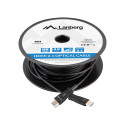 HDMI M/M V2.1 CABLE 40M OPTICAL BLACK AOC LANBERG