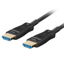 HDMI M/M V2.1 CABLE 30M OPTICAL BLACK AOC LANBERG