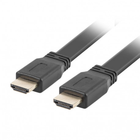 HDMI M/M V2.0 CABLE 1.8M 4K BLACK FLAT LANBERG