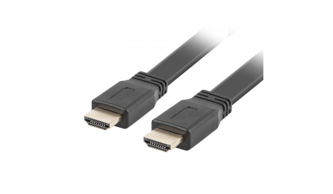 HDMI M/M V2.0 CABLE 1.8M 4K BLACK FLAT LANBERG