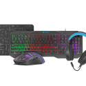 GAMING COMBO SET 4IN1 FURY THUNDERSTREAK 3.0 KEYBOARD + MOUSE + HEADPHONES + MOUSEPAD, US LAYOUT